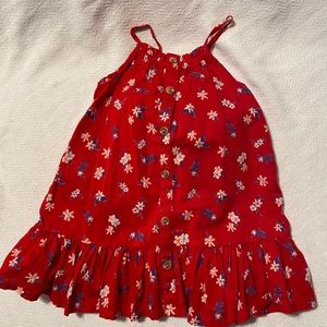 Red summer dress